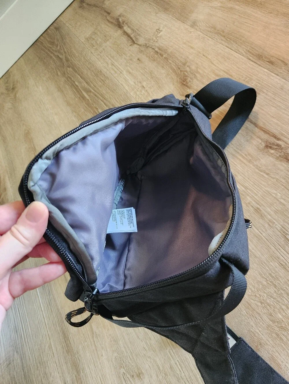 The North Face Heathered Black Field Sling Bag